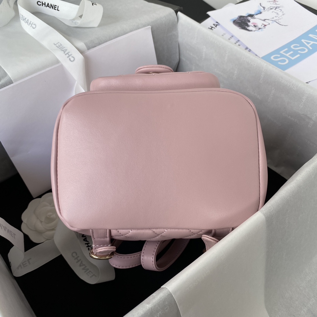 Lambskin Mini Backpack AS2908 Pink